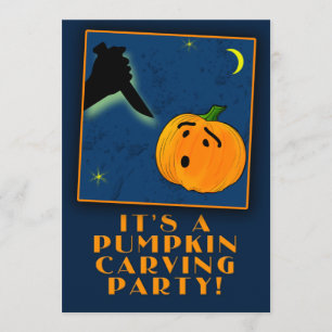 PUMPKIN CARVING PARTY Customizable Invitations