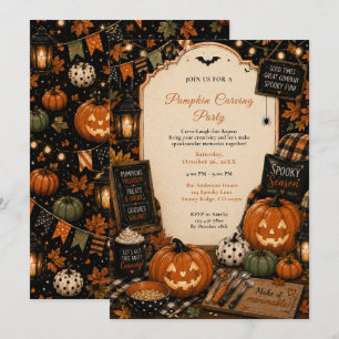 Pumpkin Carving Party Invitation