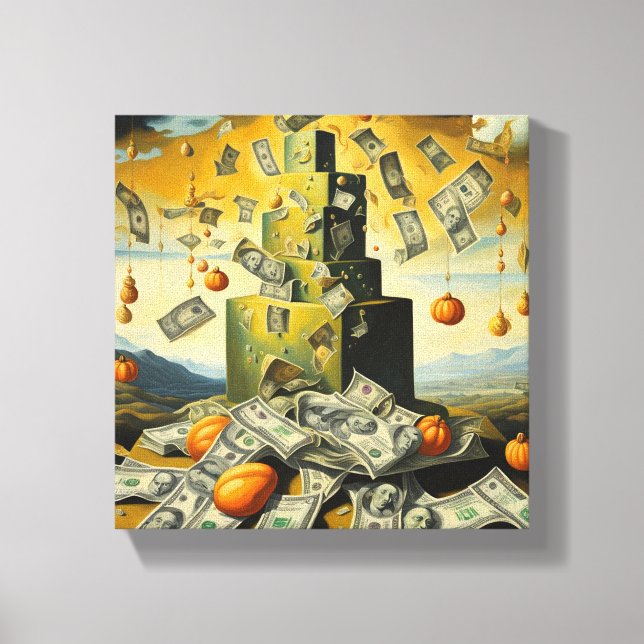 Pumpkin Cash Canvas Print (Front)