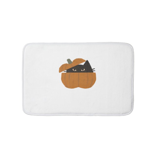 Pumpkin cat Classic T-Shirt_1 Bath Mat (Front)