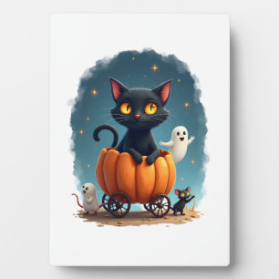 Pumpkin Cat Express Plaque