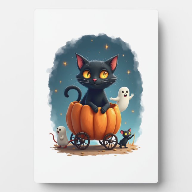 Pumpkin Cat Express Plaque (Front)