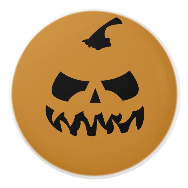 Pumpkin Ceramic Knob (Front)