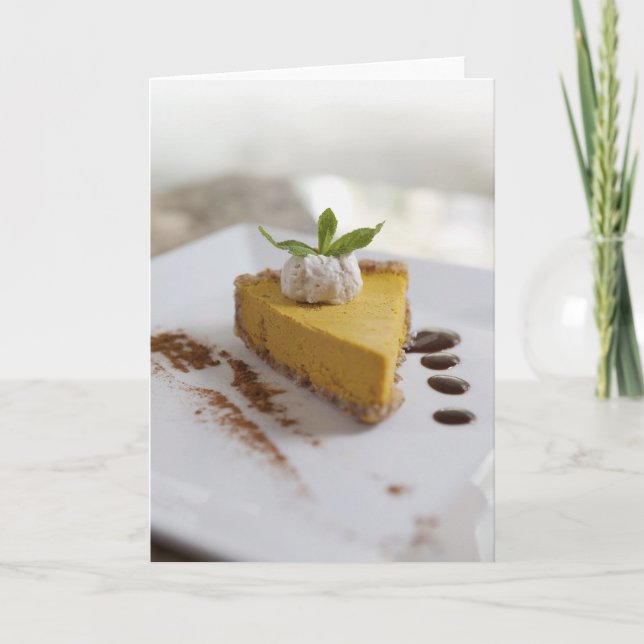 Pumpkin Cheesecake Holiday Card (Front)