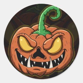 Pumpkin Classic Round Sticker