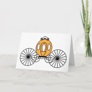 Pumpkin Coloured Coach Card