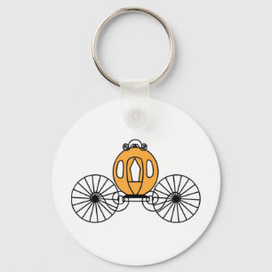 Pumpkin Coloured Coach Keychain