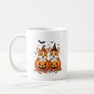 Pumpkin Corgi Party Coffee Mug