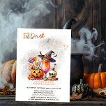 Pumpkin Costumes & Cocktail Halloween Invitation<br><div class="desc">Pumpkin and wine. Personalize this spooktacular invite with your details.</div>