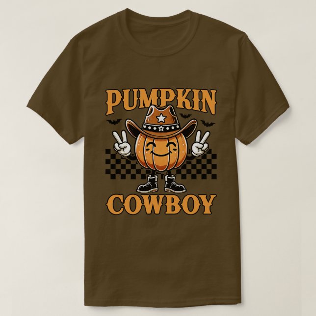 Pumpkin Cowboy T-Shirt (Design Front)