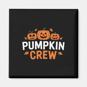 Pumpkin Crew Funny Matching Pumpkin Patch Family Magnet