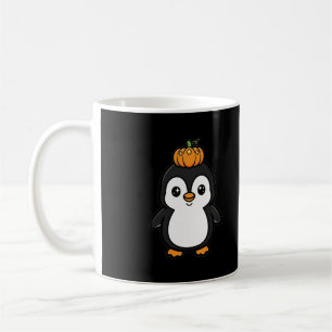 Pumpkin Crown Penguin Halloween Mug
