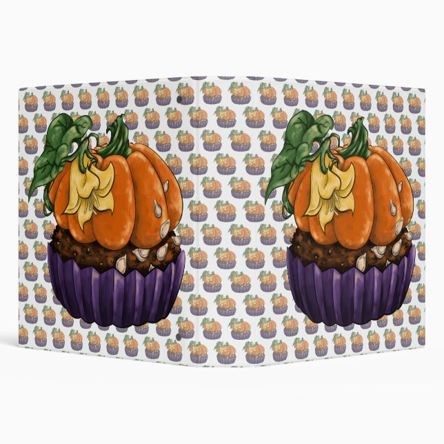 Pumpkin Cupcake Binder (Background)