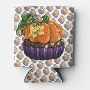 Pumpkin Cupcake Can Cooler