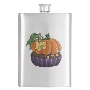 Pumpkin Cupcake Hip Flask