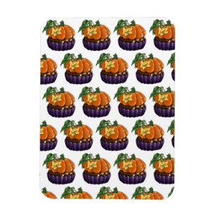Pumpkin Cupcake Magnet