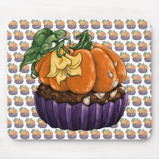 Pumpkin Cupcake Mouse Pad (Front)
