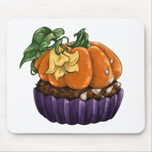 Pumpkin Cupcake Mouse Pad