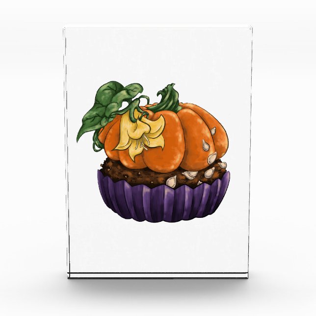 Pumpkin Cupcake Photo Block (Front)