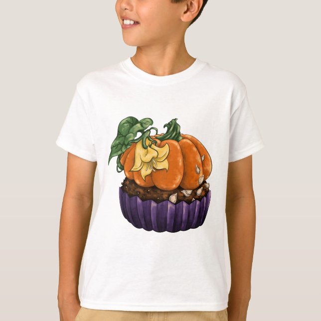 Pumpkin Cupcake T-Shirt (Front)