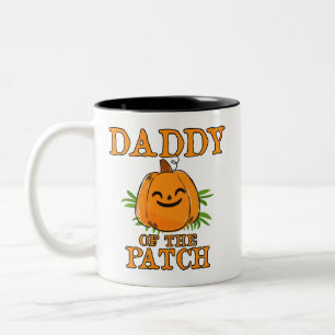 Pumpkin Daddy of the Patch Family Halloween Two-Tone Coffee Mug