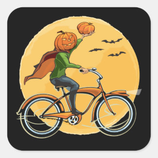 Pumpkin Delivery Square Sticker