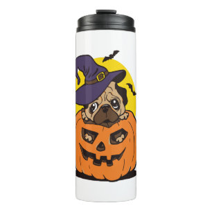 Pumpkin Dog Halloween, Funny Halloween Dog Thermal Tumbler