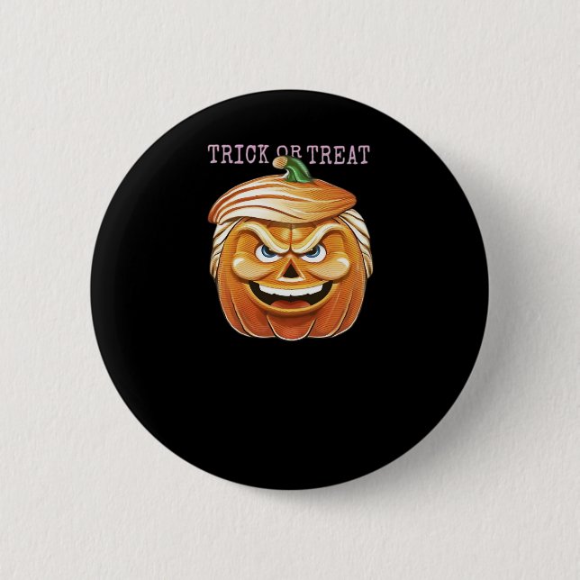 Pumpkin Donald, Funny Halloween Scary Classic 2 Inch Round Button (Front)