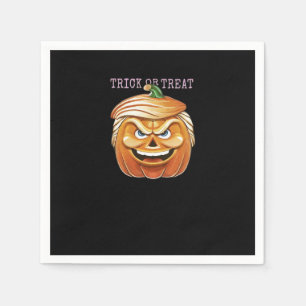 Pumpkin Donald, Funny Halloween Scary Classic Napkin