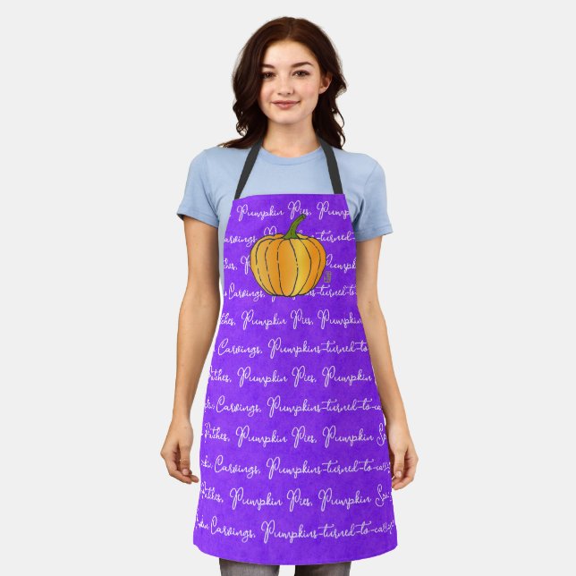 Pumpkin Don't Be Shy All-Over Print  Apron (Worn)