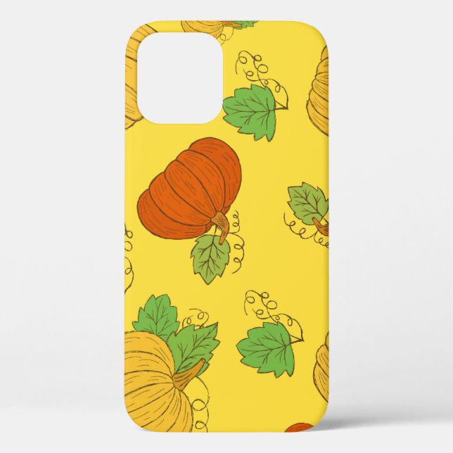 Pumpkin Doodle: Hand Drawn Seamless Case-Mate iPhone Case (Back)