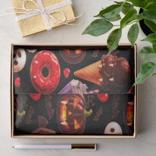 Pumpkin Dracula Spooky Cute Halloween Tissue Paper