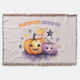 Pumpkin Dreams Throw Blanket