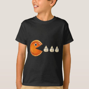 Pumpkin E Eating Whipped Cream Funny  T-Shirt