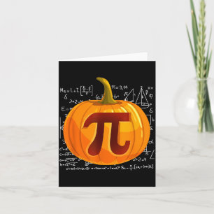 Pumpkin E Math Shirt Funny Halloween Thanksgiving Card