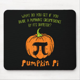 Pumpkin E Math Shirt Funny Halloween Thanksgiving  Mouse Pad