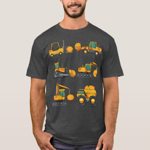 Pumpkin Ecavator Lazy Halloween Costume Heavy Equi T-Shirt