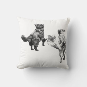 Pumpkin Evening Shadows Throw Pillow