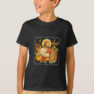 Pumpkin Everyone Needs Jesus Christian Autumn Bibl T-Shirt
