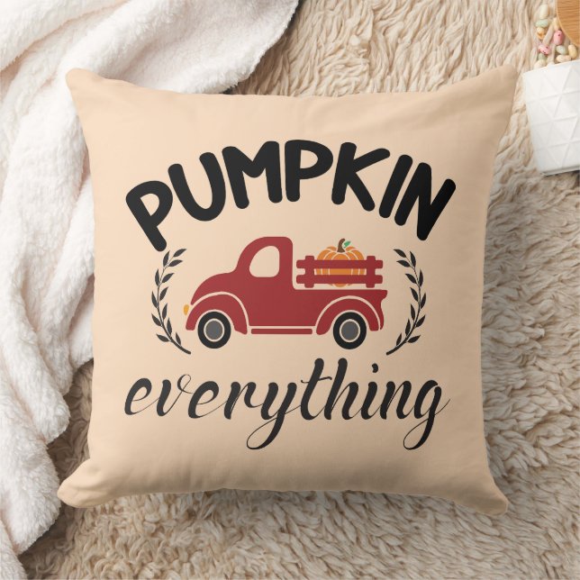Pumpkin Everything Throw Pillow (Blanket)