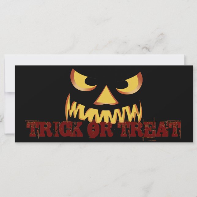 Pumpkin Face 2 Invitation (Front)