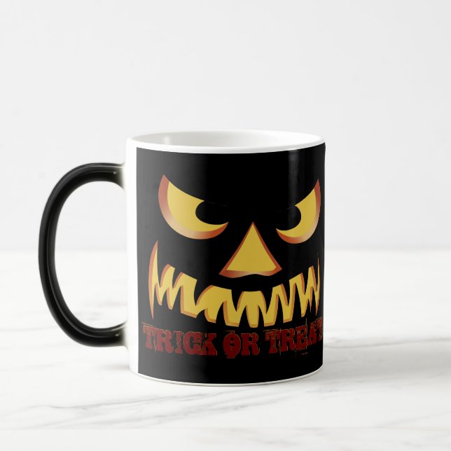 Pumpkin Face 2 Magic Mug (Left)