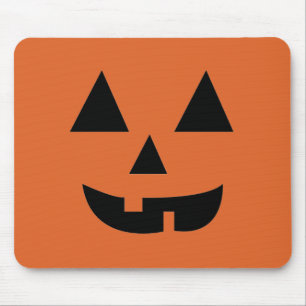 Pumpkin Face Halloween Mouse Pad