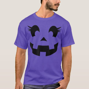 Pumpkin Face Halloween Vibes Spooky Season Funny H T-Shirt