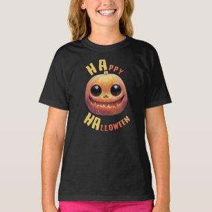 Pumpkin Face Happy Halloween T-Shirt