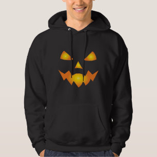 Pumpkin Face Jack O Lantern Halloween Spooky Hoodie