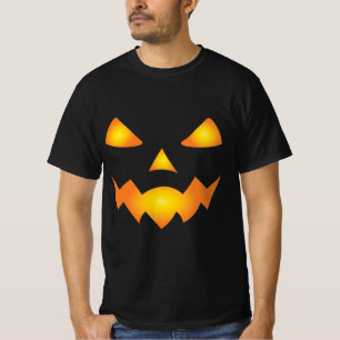 Pumpkin Face Jack O Lantern Halloween Spooky T-Shirt