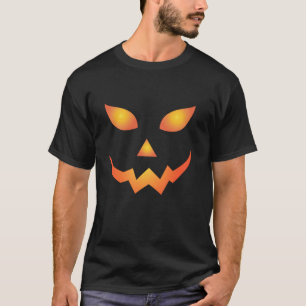 Pumpkin Face Jackolantern Funny Pumpkin Halloween T-Shirt