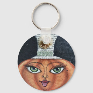 Pumpkin Face Keychain