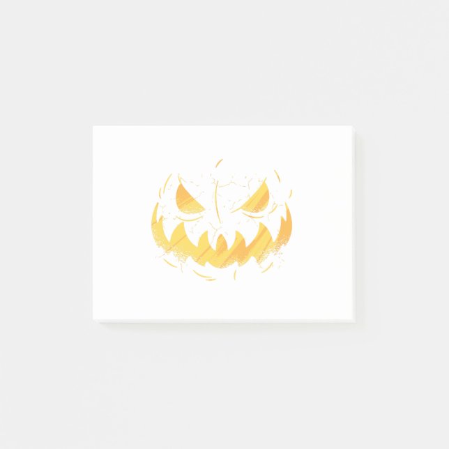 Pumpkin Face Post-it Notes (Front)